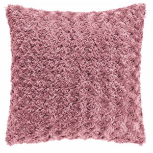 Różowa poduszka Tiseco Home Studio Curl, 45x45 cm