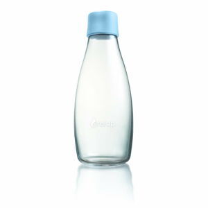 Jasnoniebieska szklana butelka ReTap z dożywotnią gwarancją, 500 ml