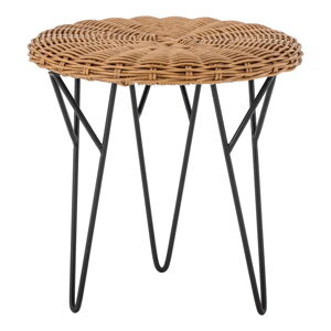 Okrągły stolik z imitacji rattanu ø 46 cm Roccas – Bloomingville