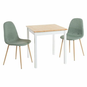 Zielony zestaw Bonami Essentials ze stołem Sydney i krzesłami Lissy
