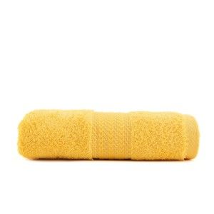 Żółty ręcznik z czystej bawełny Sunny, 70x140 cm