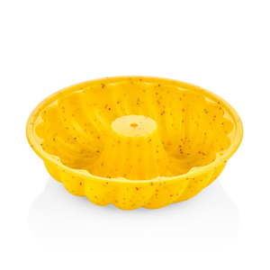 Żółta silikonowa forma na babkę The Mia Maya, ⌀ 12,5 cm
