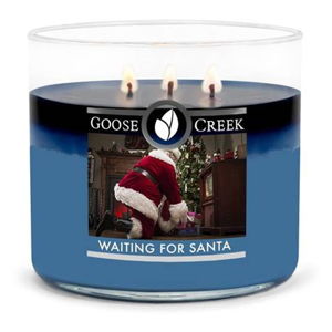Świeczka zapachowa w szklanym pojemniku Goose Creek Waiting for Santa, 35 godz. palenia