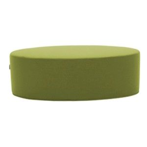Zielony puf Softline Bon-Bon Felt Melange Lime, dł. 120 cm
