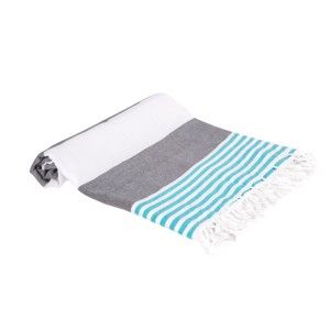 Ręcznik hammam z ręcznie tkanej bawełny ZFK Audny, 180x100 cm
