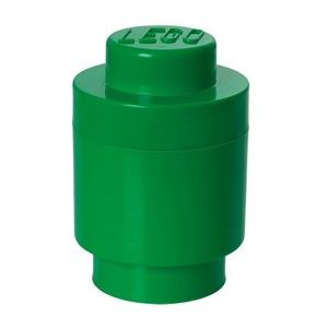 Zielony pojemnik okrągły LEGO®, ⌀ 12,5 cm