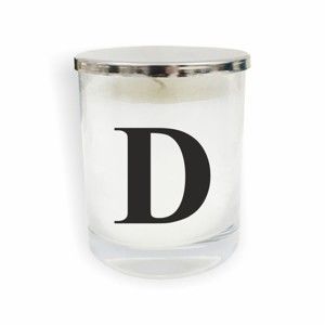 Biało-czarna świeczka North Carolina Scandinavian Home Decors Monogram Glass Candle D