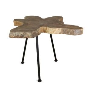 Stolik z drewna tekowego HSM Collection Tribe, 40x40 cm
