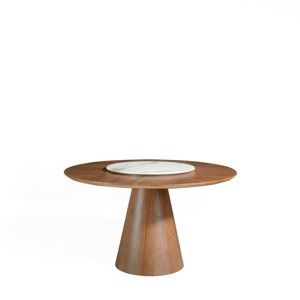 Okrągły stół z masywnego drewna jesionowego Ángel Cerdá Swivel