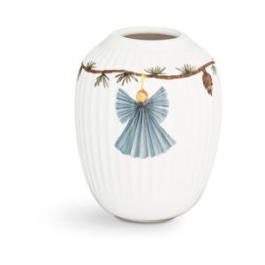 Biały porcelanowy wazon świąteczny Kähler Design Hammershøi, wys. 10,5 cm