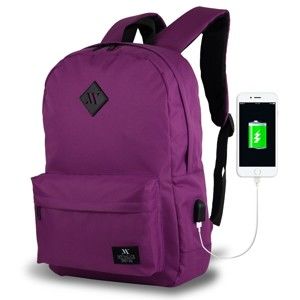 Fioletowy plecak z portem USB My Valice SPECTA Smart Bag