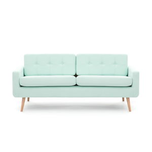 Pastelowo zielona sofa trzyosobowa VIVONITA Ina