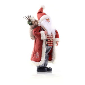 Czerwona świąteczna figurka DecoKing Santa