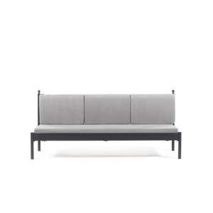 Szara 3-osobowa sofa ogrodowa Mitas, 76x209 cm