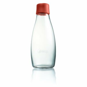 Ciemnopomarańczowa szklana butelka ReTap z dożywotnią gwarancją, 500 ml