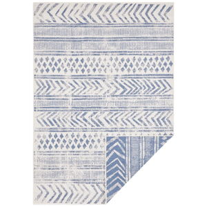 Niebiesko-kremowy dywan odpowiedni na zewnątrz NORTHRUGS Biri, 80x150 cm