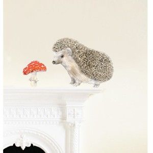 Naklejka wielokrotnego użytku Hedgehog, 30x21 cm