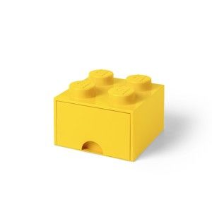 Żółty pojemnik z szufladą LEGO®