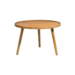 Naturalny okrągły stolik z litego drewna dębowego ø 70,5 cm Bodo – Villa Collection