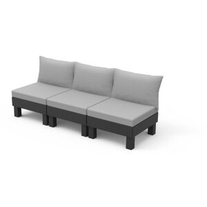Szara plastikowa sofa ogrodowa Cantara – Keter