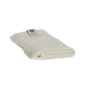 Biały ręcznik z bawełny organicznej iris Hantverk, 45x50 cm
