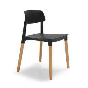 Czarno-brązowe krzesło Evergreen House Simple