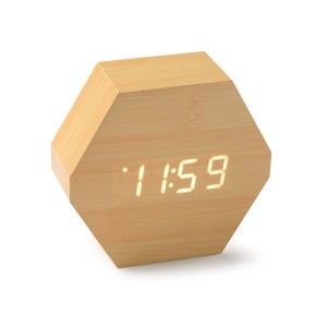 Zegar LED z drewna bambusowego Versa Table Clock