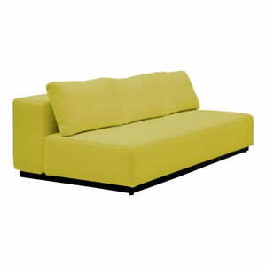 Limonkowa rozkładana sofa Softline Nevada, 200 cm