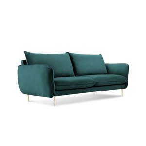 Morska aksamitna sofa Cosmopolitan Design Florence, 160 cm
