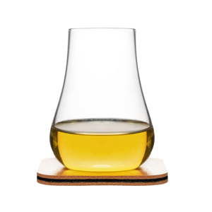 Szklanka na whisky z podkładką Sagaform Whiskey Tasting Set, 150 ml