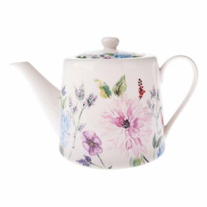 Porcelanowy dzbanek do herbaty Dakls Flower Garden