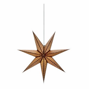Brązowa dekoracja świetlna ze świątecznym motywem ø 45 cm Glitter – Markslöjd