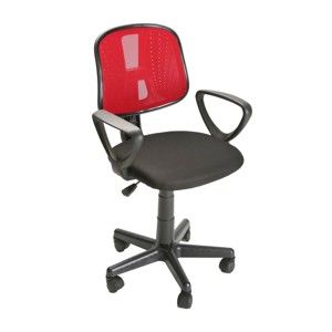 Czerwone krzesło biurowe na kółkach Versa Office