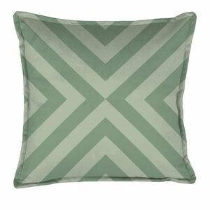 Zielona poduszka dekoracyjna Velvet Atelier Geometric Arrow, 45x45 cm