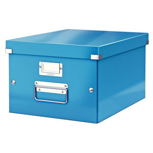 Niebieskie pudełko do przechowywania Leitz Universal, dł. 37 cm