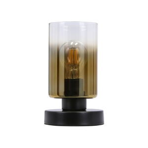 Czarna lampa stołowa z szklanym kloszem (wysokość 20 cm) Aspra – Candellux Lighting