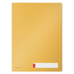 Żółty folder z 3 przegródkami Leitz Cosy, A4