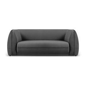 Ciemnoszara aksamitna sofa 190 cm Lando – Micadoni Home