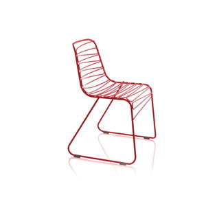 Czerwone krzesło Magis Flux