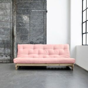 Sofa rozkładana Karup Fresh Natural/Pink Peonie