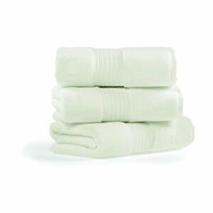 Zestaw 3 kremowych bawełnianych ręczników Foutastic Chicago, 50x90 cm