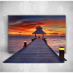 Obraz 3D Mosticx Sunset Dock, 40x60 cm