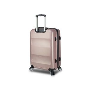 Różowa walizka na kółkach z USB My Valice COLORS LASSO Large Suitcase
