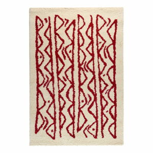 Kremowo-czerwony dywan Le Bonom Morra, 160x230 cm