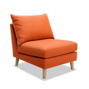 Pomarańczowy fotel VIVONITA Liam