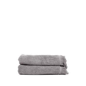 Zestaw 2 jasnoszarych ręczników kąpielowych ze 100% bawełny Bonami, 70x140 cm