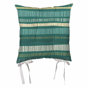 Zielona poduszka na krzesło z mikrowłókna Mike & Co. NEW YORK Jungle, 43x43 cm