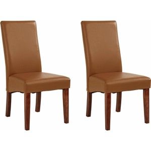 Zestaw 2 brązowych krzeseł Støraa Matrix