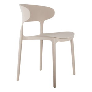 Beżowe plastikowe krzesła zestaw 4 szt. Fain – Leitmotiv