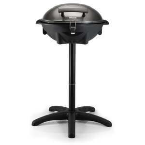 Czarny elektryczny grill stołowy lub stojący Tristar, moc 2200W